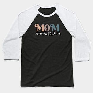 mom Amanda Noah Mother's boy Mom Gigi Aunt family T-Shirt Baseball T-Shirt